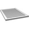 Ekena Millwork Vertical Surface Mount PVC Gable Vent: Functional, w/ 2"W x 1-1/2"P Brickmould Frame, 24"W x 32"H GVPVE24X3202SF - alternate 3